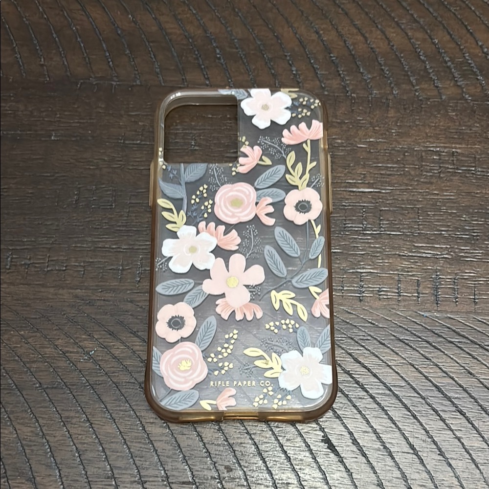 iPhone 11 Pro: Rifle Paper Co. Black and Pink Floral iPhone Case